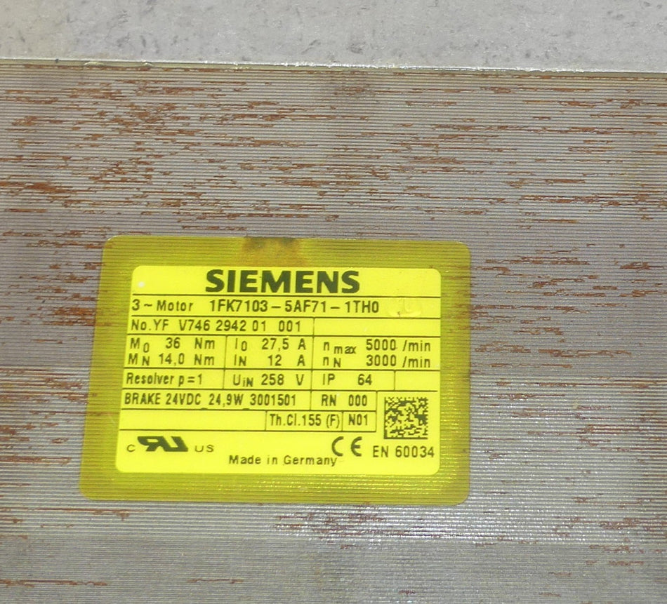 SIEMENS 1FK7103-5AF71-1TH0