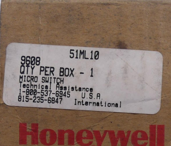 Honeywell 51ML10 Micro Switch