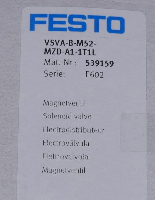 Festo VSVA-B-M52-MZD-A1-1T1L 539159 Magnetventil