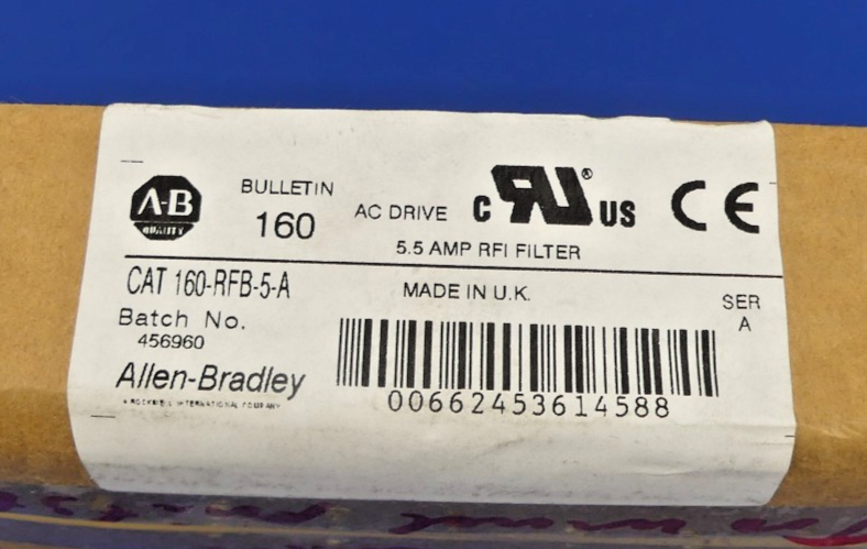 Allen Bradley 160-RFB-5-A 5,5 AMP RFI FILTER