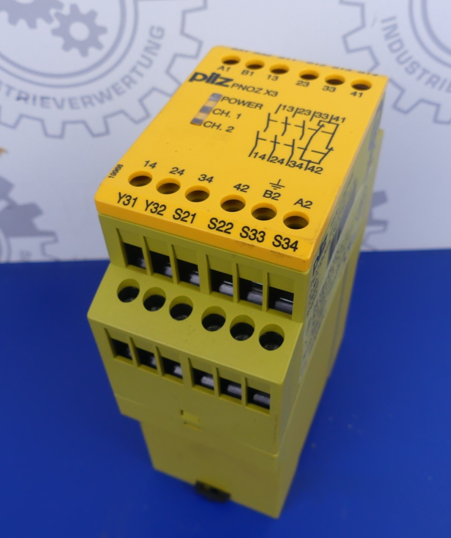 Pilz PNOZ X3 24VAC/24VDC3n/o 1n/c so 774310910213