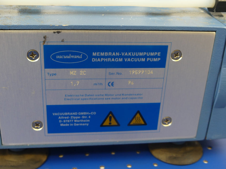 VACUUBRAND MEMBRAN VAKUUMPUMPE MZ 2C