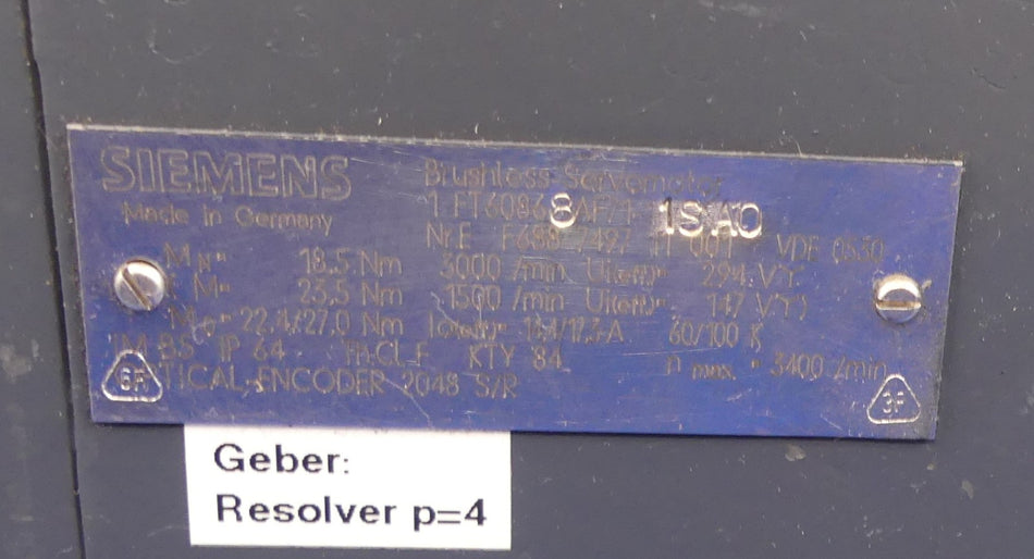 SIEMENS 1FT6086-8AF71-1SA0