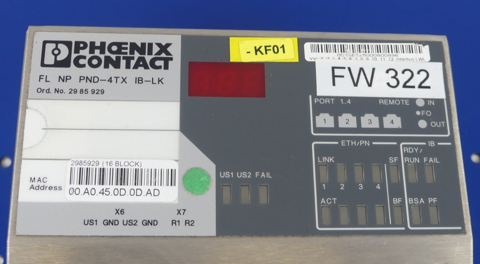 PHOENIX CONTACT FL NP PND-4TX IB-LK 2985929
