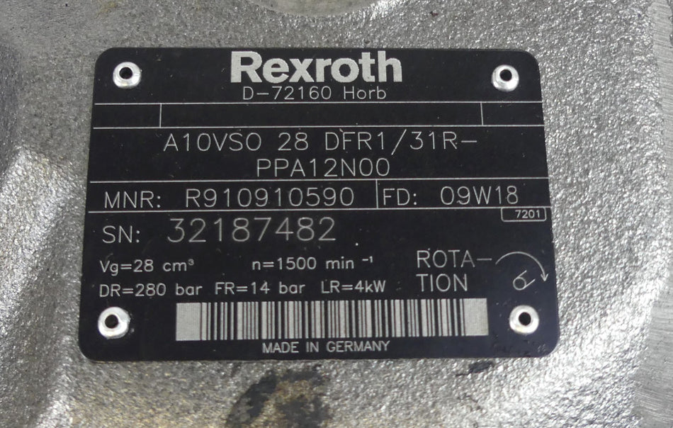 Rexroth A10VSO 28 DFR1/31R-PPA12N00 Neu