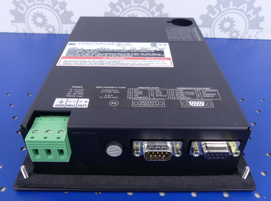 Spectrum Controlls SOI 200 Ser E 260AL401X Opetaror Interface