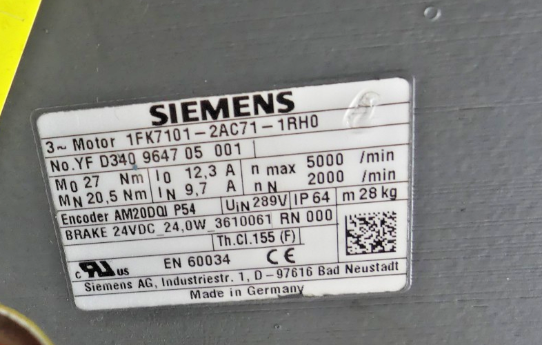 SIEMENS 1FK7101-2AC71-1RH0