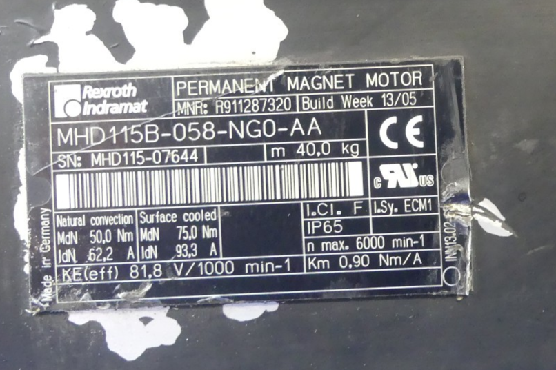 REXROTH MHD115B-058-NG0-AA