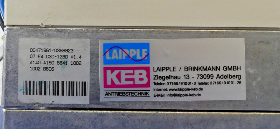 KEB 07 F4 C3D-1280/1 4