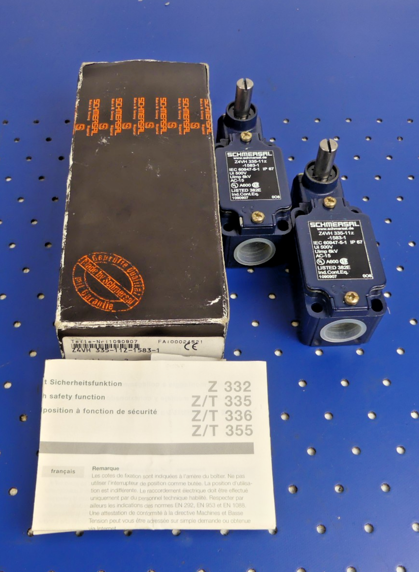 2X Schmersal Positionsschalter Z4VH 335-11Z-1583-1