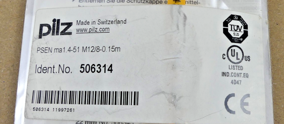 Pilz PSEN ma1.4-51 M12/8-0.15m 506314