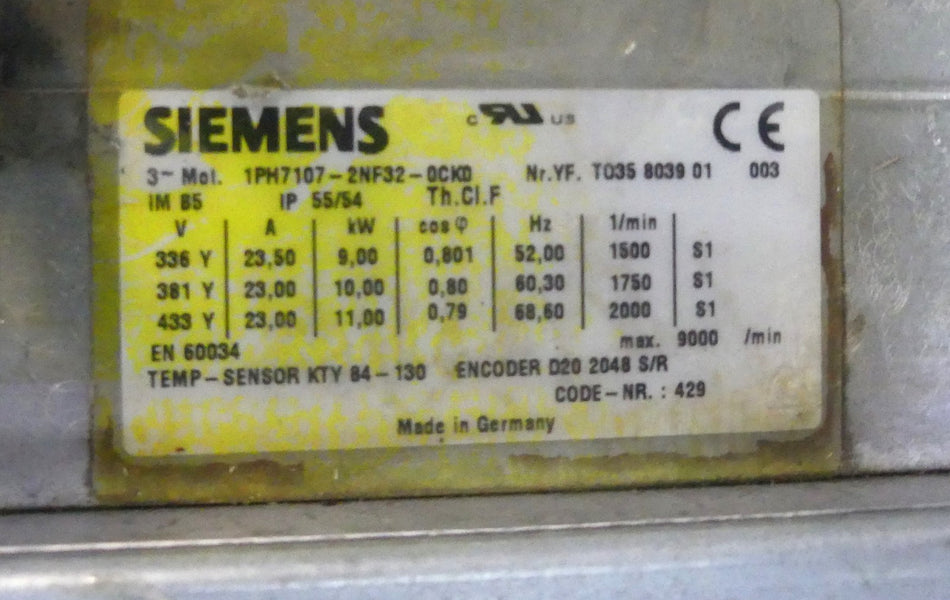 Siemens 1PH7107-2NF32-0CK0