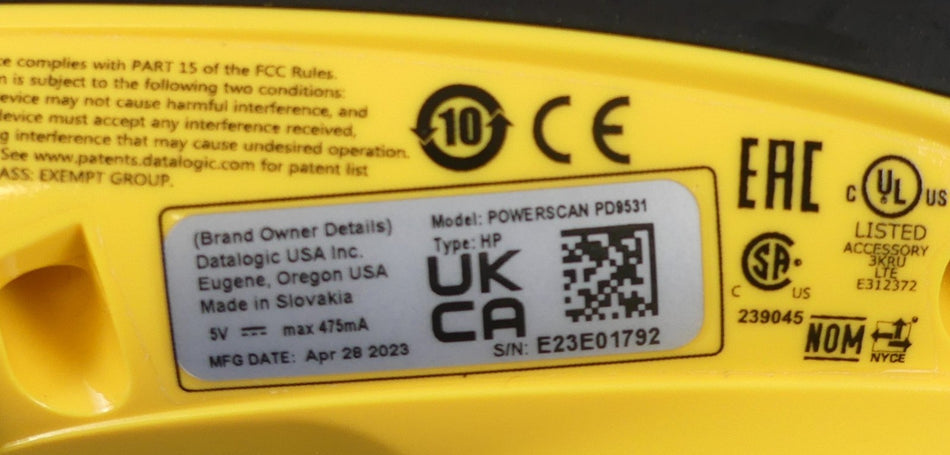 DATALOGIC POWERSCAN D9531 NEU