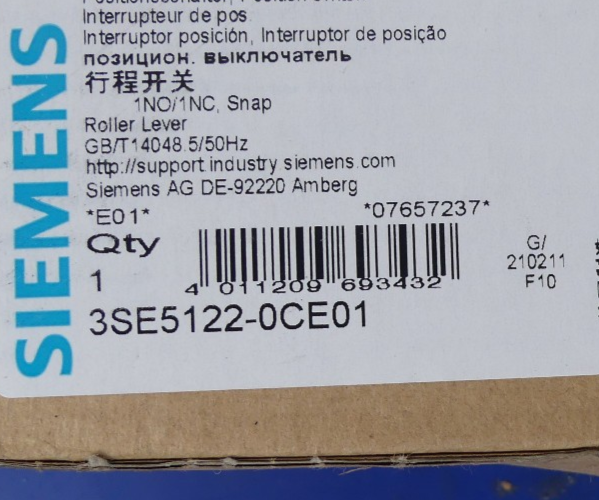 Siemens 3SE5122-0CE01 / 3SE5 122-0CE01  Positionsschalter