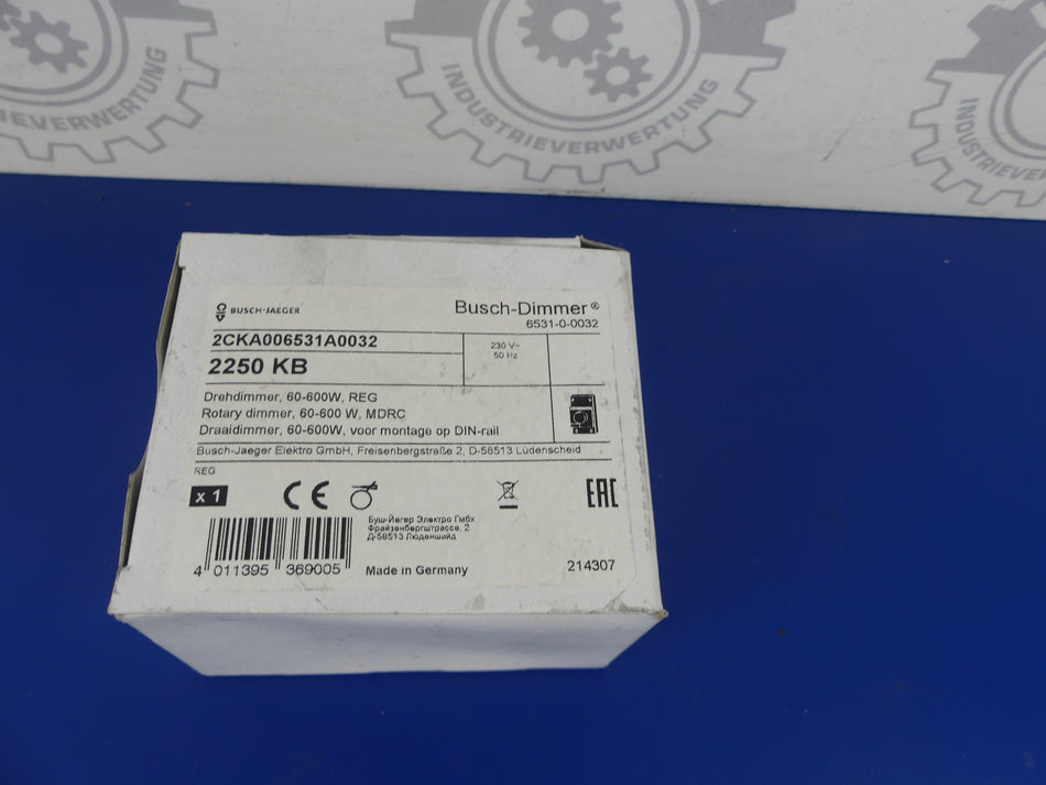 Busch-Jaeger Dimmer 6523-0-0032 Dimmer 2CKA006512A0032 Neu