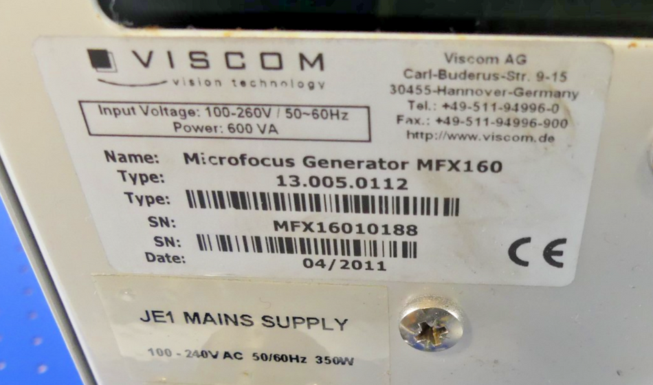 VISCOM Microfocus Generator MFX160 13.005.0112