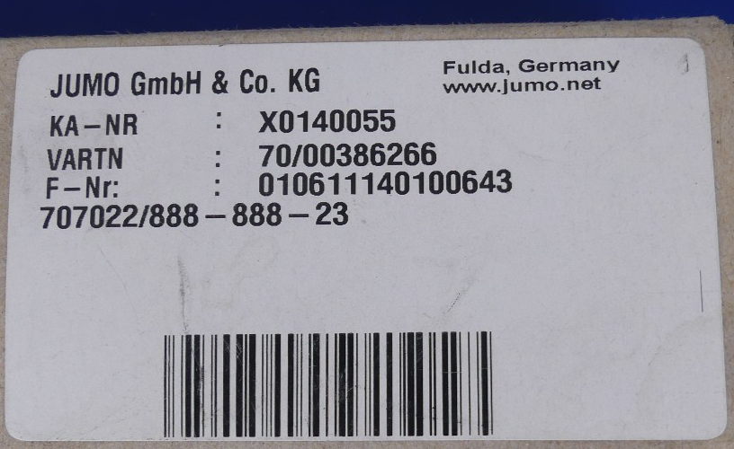 JUMO dTrans T02 LCD 707022/888-888-23