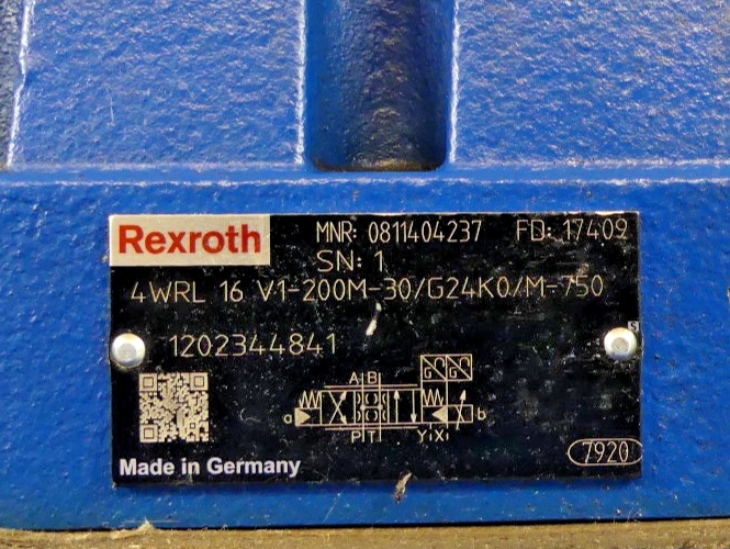 Rexroth 4WRL 16 V1-200M-30/G24K0/M-750