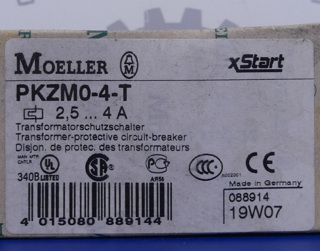 Moeller PKZM0-4-T Trafo-Schutzschalter