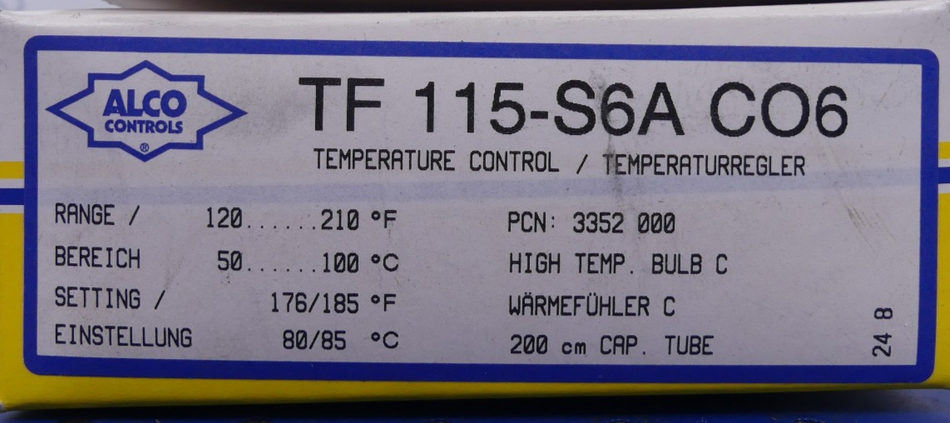 ALCO Controls TF115-S6AC06 Frostschutzschalter