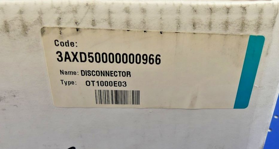 ABB DISCONNECTOR OT1000E03