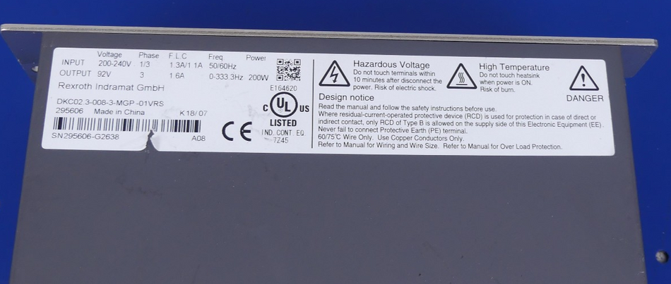 Rexroth Ecodrive DKC02.3-008-3-MGP-01VRS