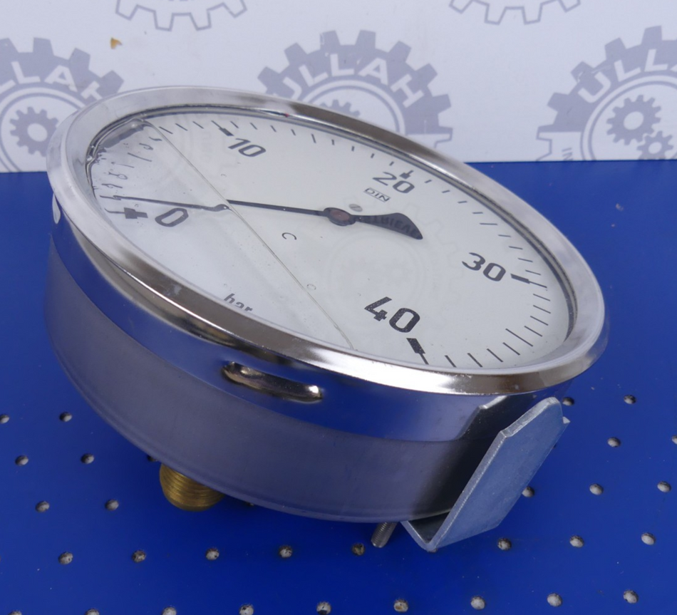 WIKA  D160 0-40bar G1/2B axial  Manometer mit Glyzerin