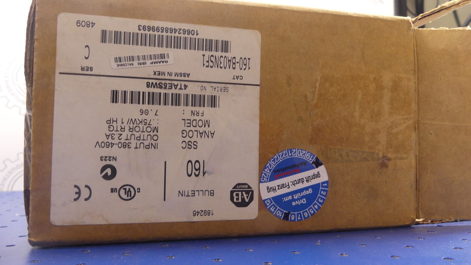 Allen-Bradley  160-BA03NSF1 variable speed drive  Serie C