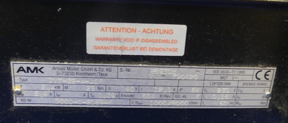 AMK DV7-22-4-A0F Neuer unbenutzte