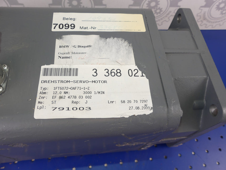 SIEMENS 1FT5072-0AF71-1-Z