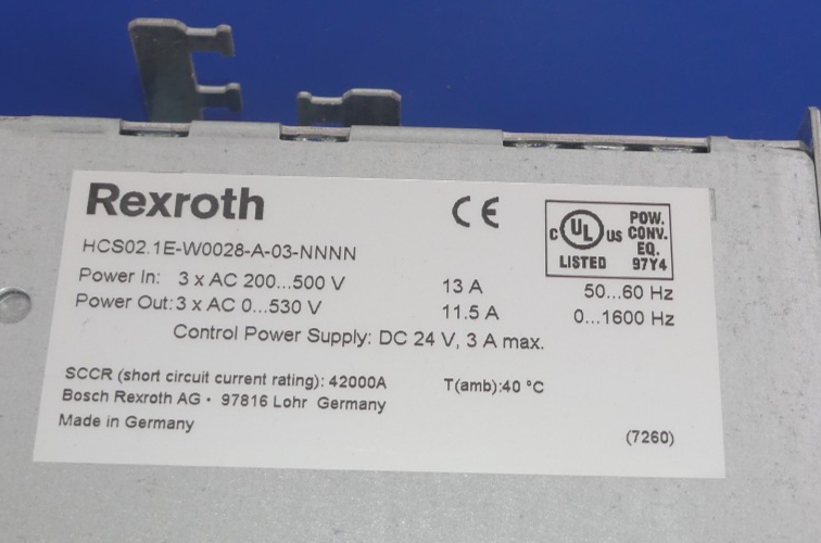 REXROTH HCS02.1E-W0028-A-03-NNNN MIT CSH01.1C-PB-ENS-NNN-NNN-S2-S-NN-FW