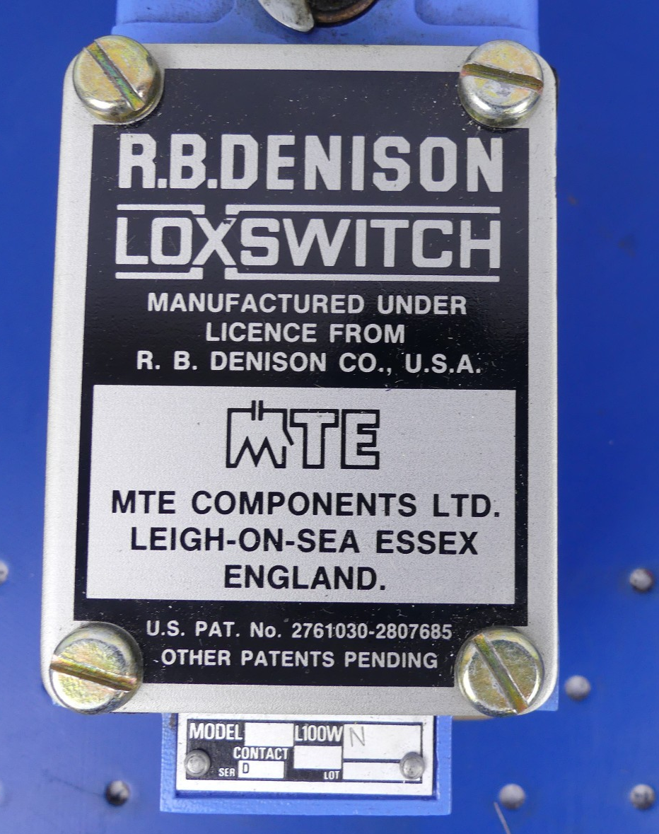R.B.Denison L100 WN Limit Switch