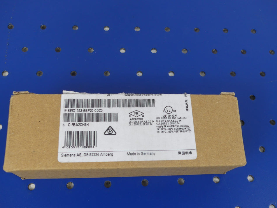SIEMENS 6ES7193-6BP20-0DC0 NEU