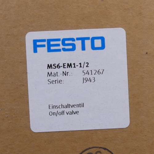 FESTO MS6-EM1-1/2   541267 Einschaltventil