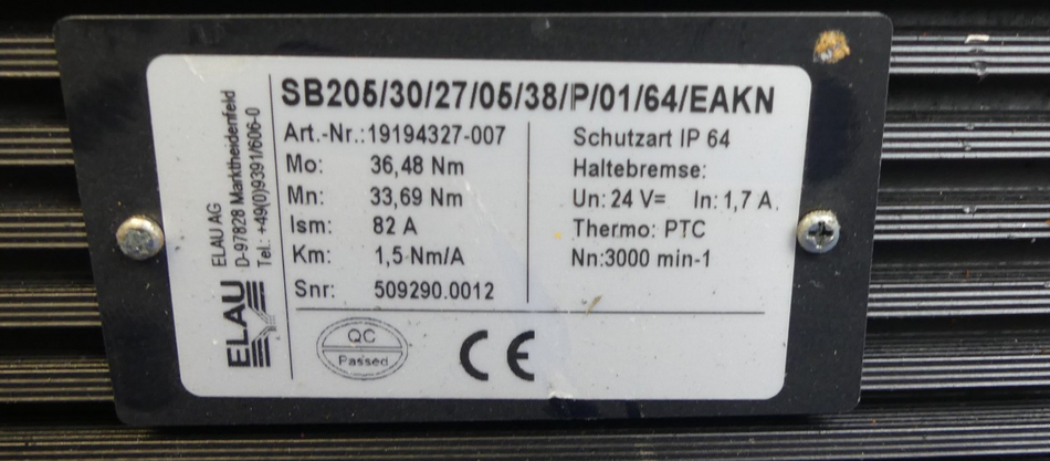 ELAU SB205/30/27/05/38/P/01/64/EAKN