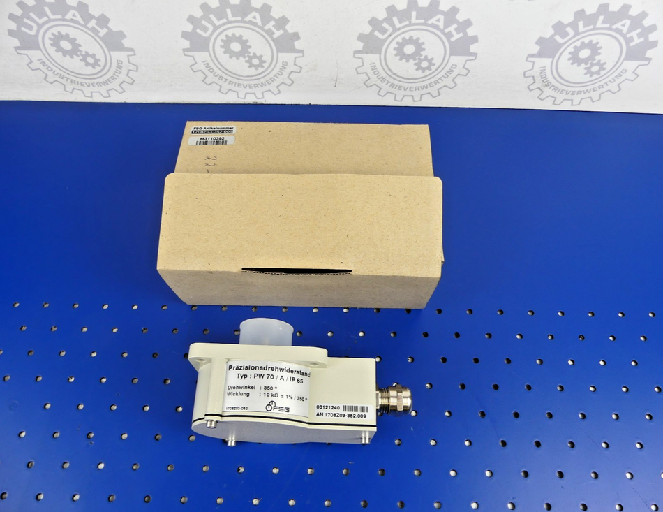 FSG Präzisionsdrehwiderstand 1708Z03-352.013 precision resistor PW 70/A/IP65