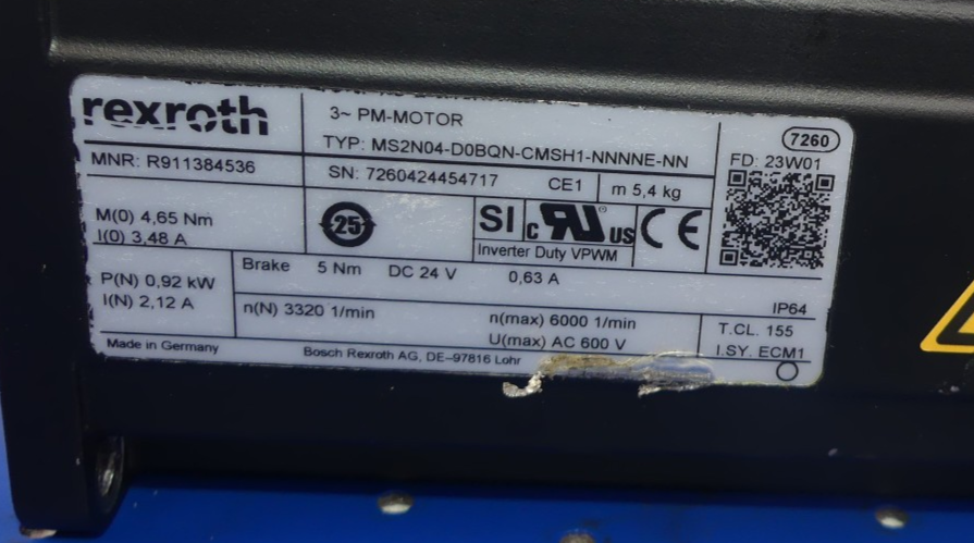 REXROTH MS2N04-D0BQN-CMSH1-NNNNE-NN