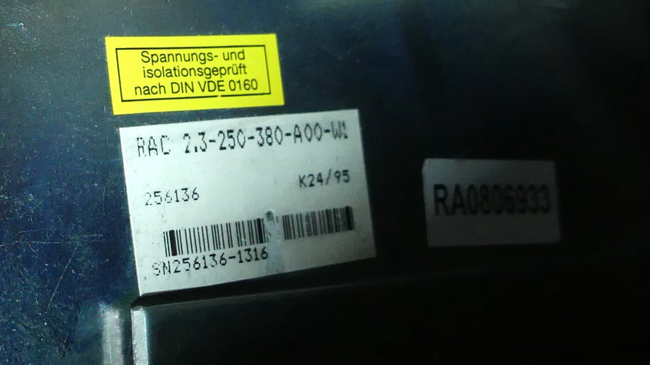 REXROTH RAC 2.3-250-380-A00-W1