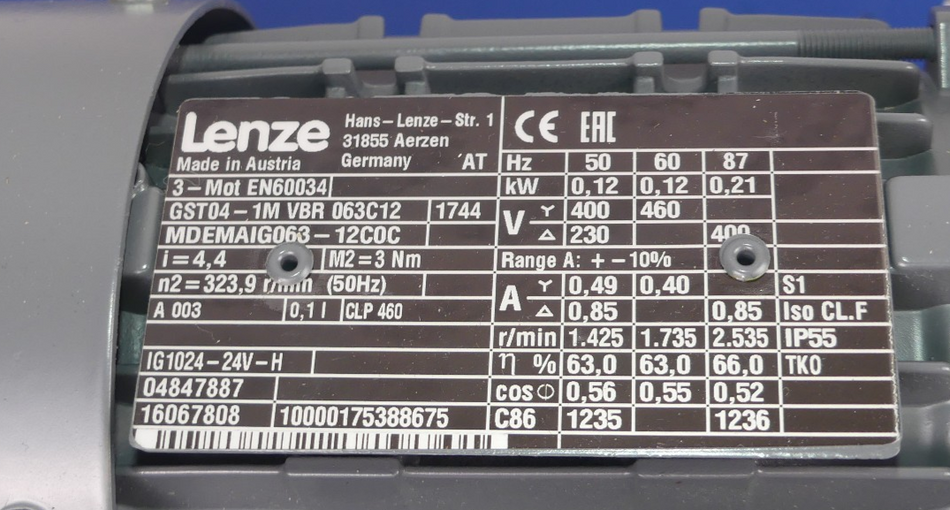 LENZE GST04-1M VBR 063C12 NEU