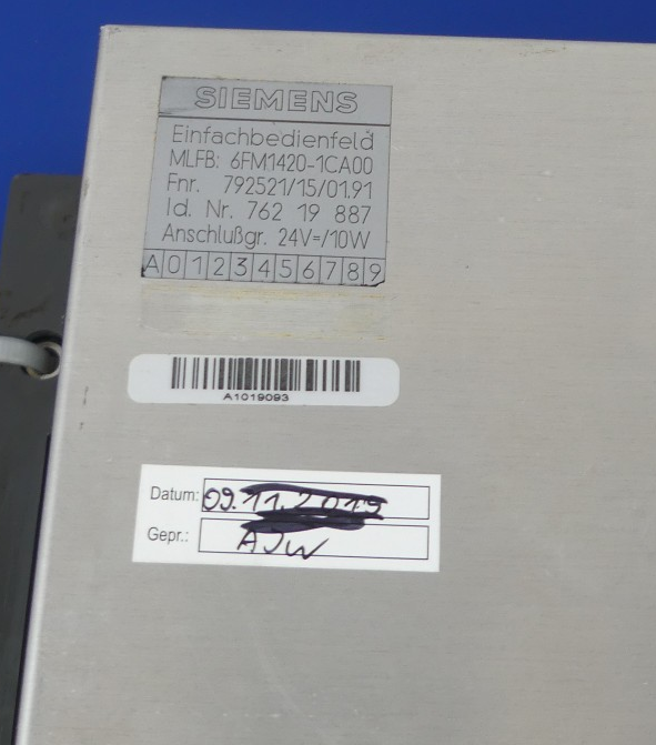 SIEMENS WS 400-20 6FM1420-1CA00 DEFEKT