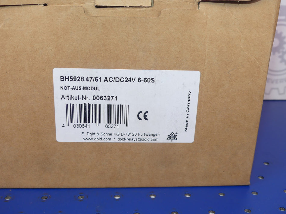 E.DOLD & SOHNE BH5928.47/61 AC/DC24V NEU
