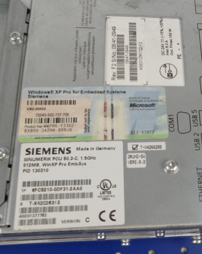 SIEMENS 6FC5210-0DF31-2AA0