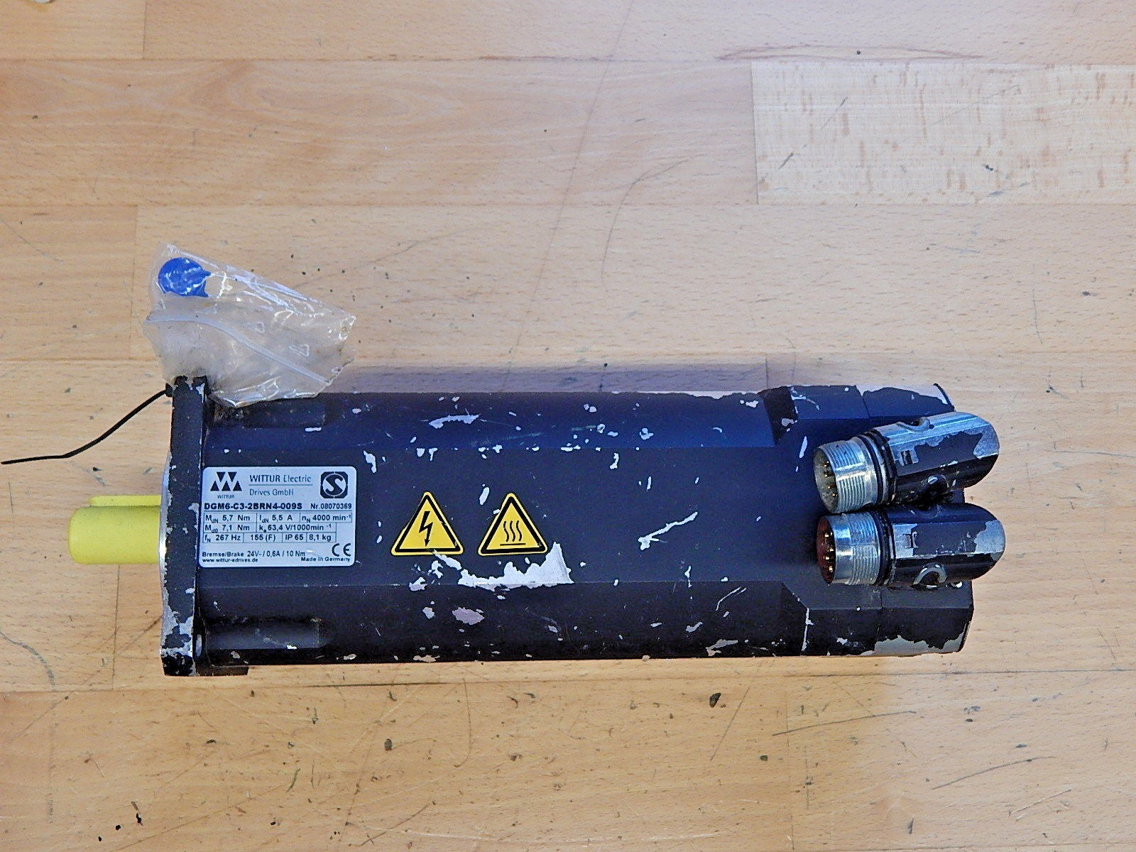 WITTUR Electric  Servomotor  DGM6-C3-2BRN4-009S    Nr.08070369 Used s.Bilder