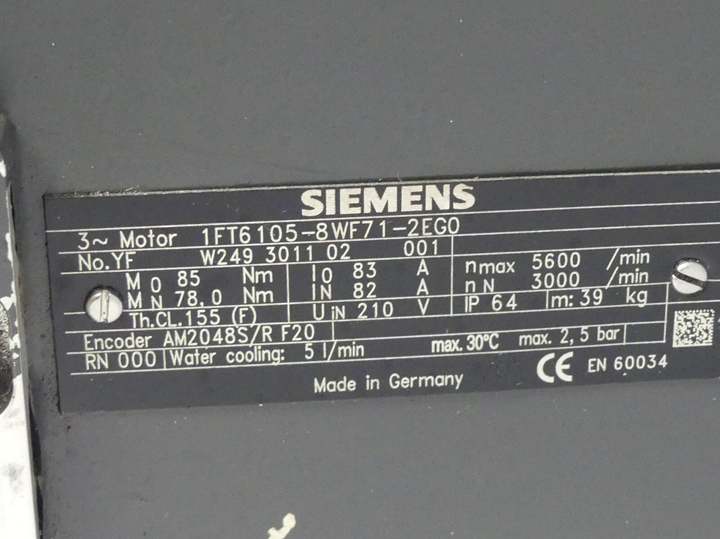 SIEMENS 1FT6105-8WF71-2EG0