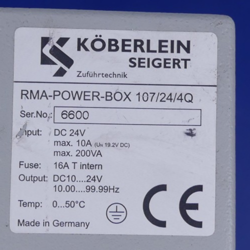 Köberlein Seigert RMA-Power-Box 107/24/4Q