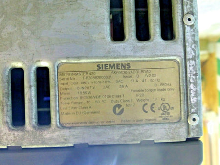 Micromaster 430 / 6SE6430-2AD31-8DA0