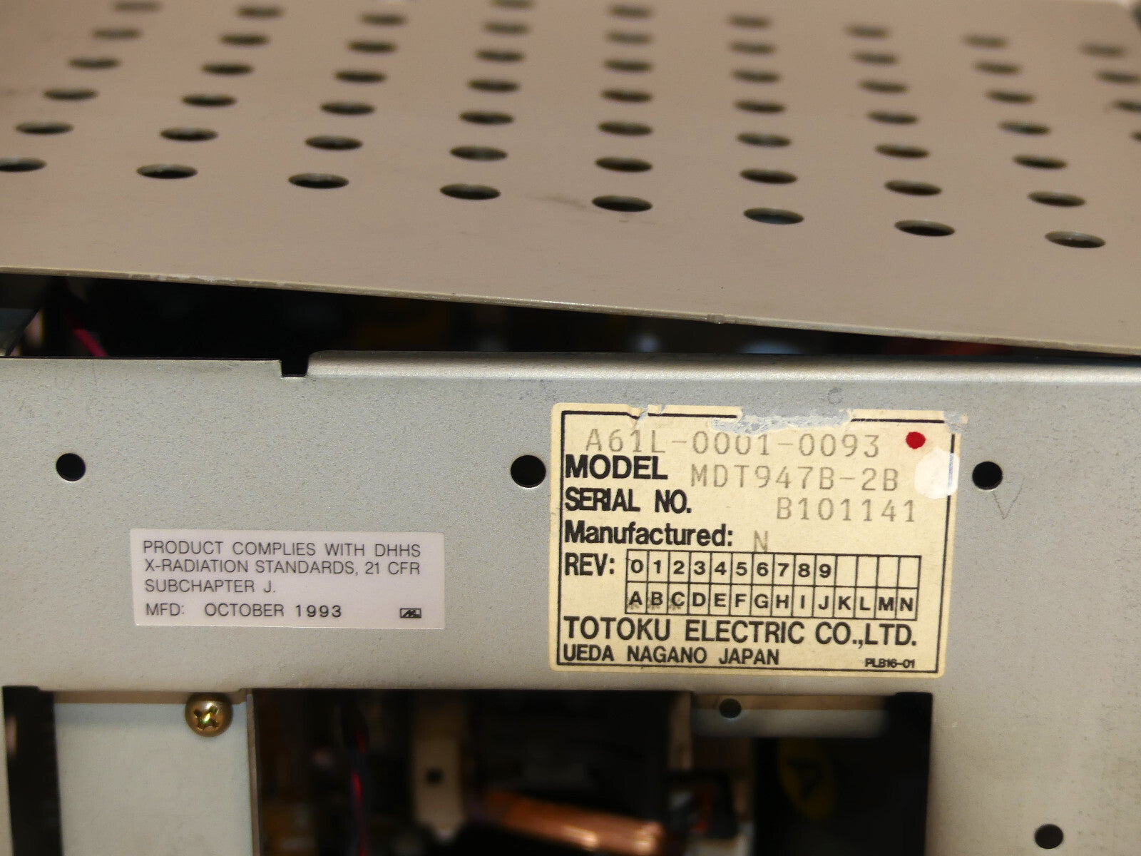 Fanuc A61L-0001-0093  Monitor  MDT947B-2B