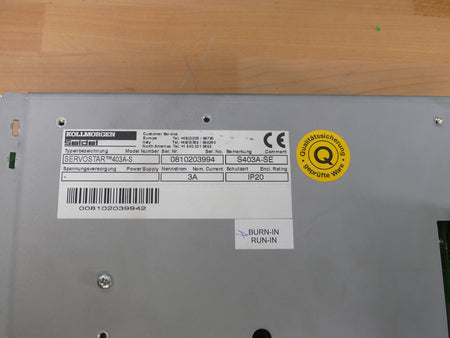  Danaher Motion Kollmorgen Servostar 403A-S //  S403A-SE 