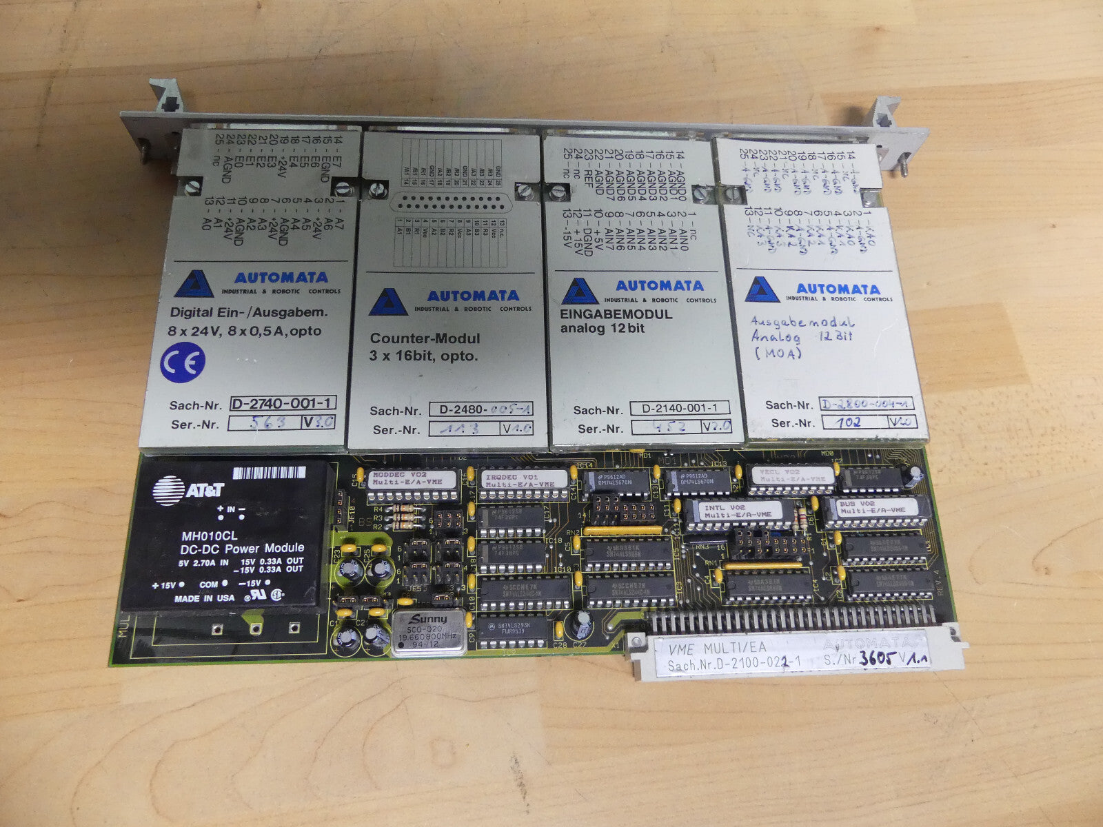 Automata D-2100-022-1 VME Multi E/A SPS Modul Multi/EA