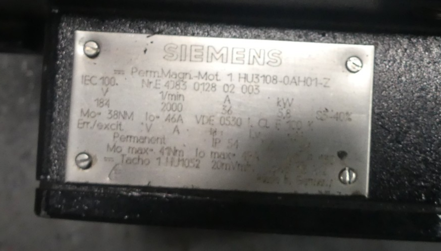 Siemens 1HU3108-0AH01-Z   1 HU3108-0AH01-Z